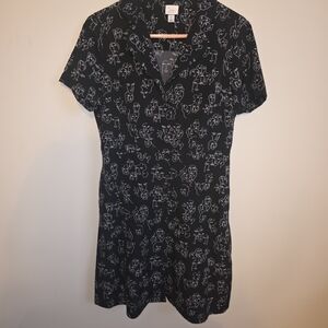 a new day Black and White Patterned Mini Dress